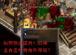 如何快速提升1.85神龙合击传奇角色等级? 如何快速提升1.85神龙合击传奇角色等级?