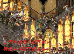 如何快速提升新区角色等级并获取顶级装备? 如何快速提升新区角色等级并获取顶级装备?