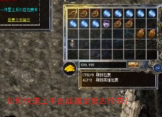 如何快速上手血战屠龙复古传奇? 如何快速上手血战屠龙复古传奇?