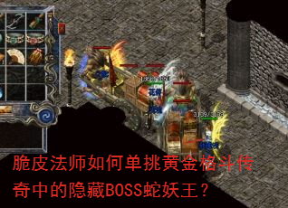 脆皮法师如何单挑黄金格斗传奇中的隐藏BOSS蛇妖王? 脆皮法师如何单挑黄金格斗传奇中的隐藏BOSS蛇妖王?