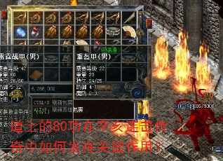 道士的80功在辛亥连击传奇中如何发挥关键作用? 道士的80功在辛亥连击传奇中如何发挥关键作用?