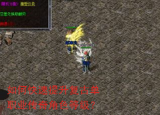 如何快速提升复古单职业传奇角色等级? 如何快速提升复古单职业传奇角色等级?